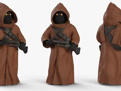  Star Wars Jawa in Standing Pose with Blaster 