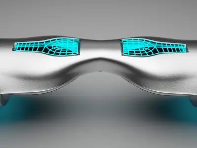 Futuristic Hoverboard 3D Model  PBR Textures Game Ready Low-poly 3D model