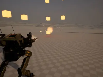 Robot Mech Game Ready Blender Model Low-poly 3D model