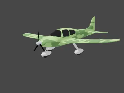 Plane Cirrus S22 3D model