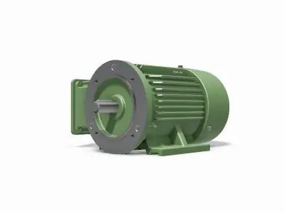 80 B34b Left IEC electric motor - 3D CAD model 3D model