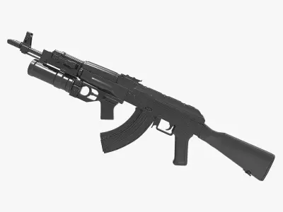 Ak 74 Rifle GP 25 3D model