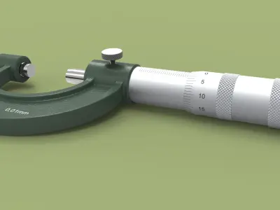 External micrometer 3D model