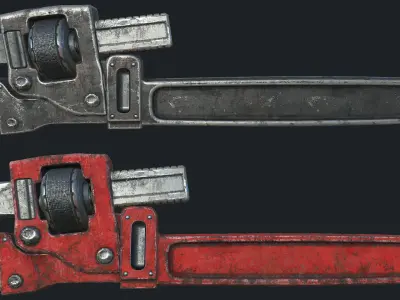 Old Work Tools Collection PBR Low-poly 3D model