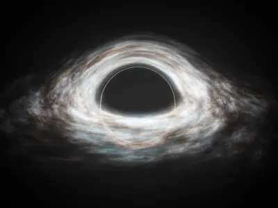  Volumetric Cosmic Black Hole Animated For Blender 
