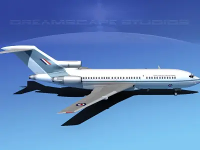Boeing 727-100 Royal New Zealand Air Force 3D model