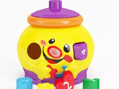 Small Children Toy With Shapes 3D model
