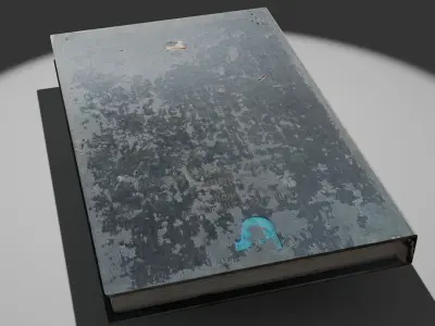 Old book heat transfer problem Low-poly 3D model