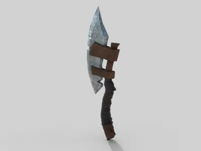 Axe weapon Low-poly 3D model get