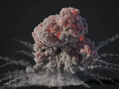 VDB Animated Explosion Pack vol2 Part3