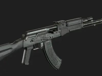 AK-103 two ak - rifles Free low-poly 3D model