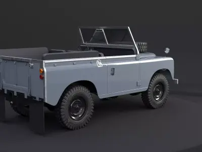 Land Rover Series III Short Wheel Base Convertible 3D model