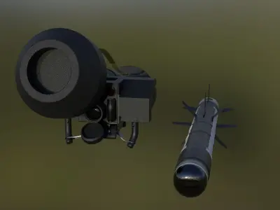 FGM-148 Javelin Low-poly 3D model