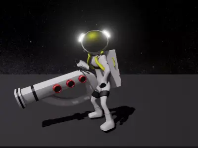 astro guy Low-poly 3D model