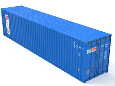 40 feet High Cube  PIL  shipping container 3D model