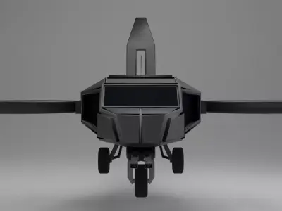 Low Poly Helicopter New version 2023 3D model