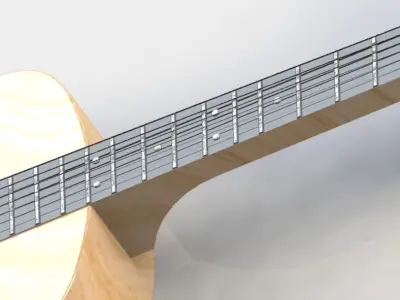 Acoustic Guitar 3D model purchase