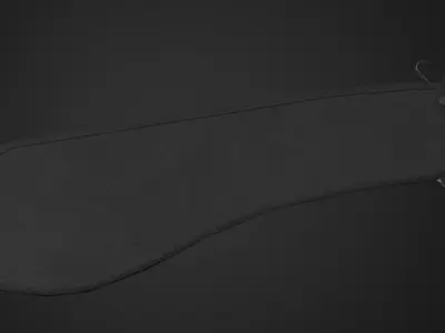 Machete v2 Low-poly 3D model