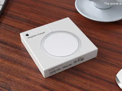 Apple MagSafe Charger Packaging 3D model