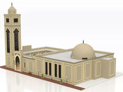 Mosque 3D model get