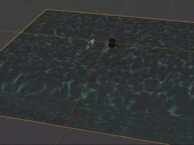 A cartoon model of a Submarine in an abandoned river 3D model