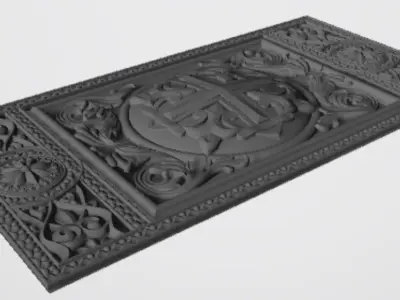 3D model for with a CrossDecor  in a few  formats 3D print model