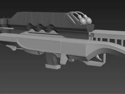 Assault UAR Rifle Custom 3D model
