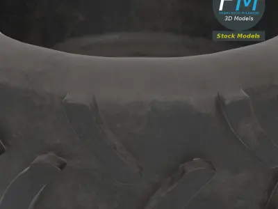 Tractor tire 3D model get