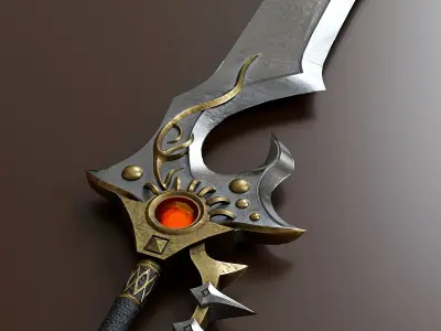 Fantasy weapon set 77 3D model