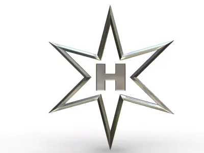 Henschel logo 3D model by 3dlogoman