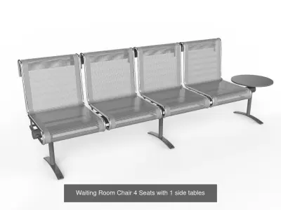 Waiting Room Chair Collection 3D Model Pack