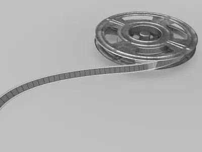 Film-Reel two film reels 3D model