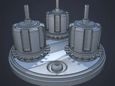 Sci-fi asset 4 - high poly 3D model