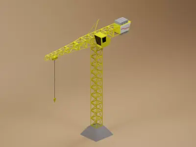 Crane 3D model 7
