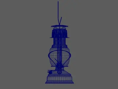 Old metal lantern 3D model