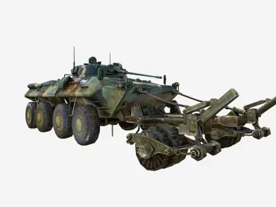 BTR-90 Trall Russian APC Free low-poly 3D model
