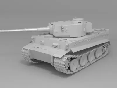 tank tiger 501 Free 3D model