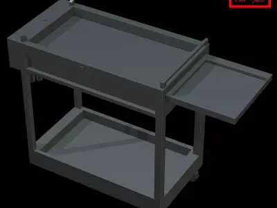 Garage Tool Cart 3D model