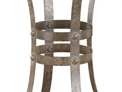 Tempe Round Metal Dining Table 3D model