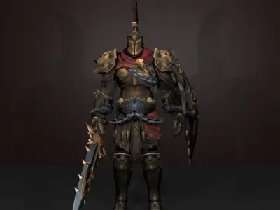 ares knight 3D model