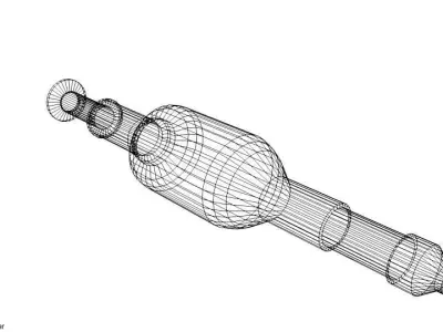Rocket Launcher - Projectile - Hollow Gharge Warhead 3D model
