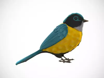 Cartoon Bird 3D model