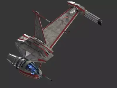 Blade Wing Like Concept Low-poly 3D model
