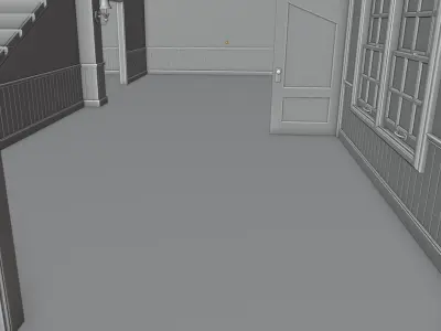 Atmospheric House Asset Pack Base mesh Free 3D model