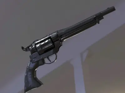 Revolver Western 3D model