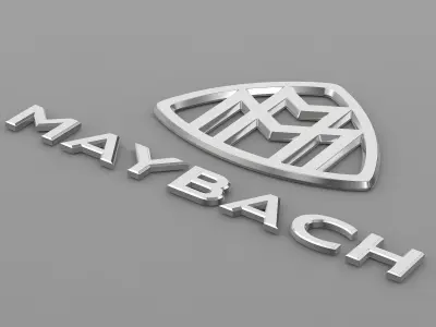maybach logo 3D model