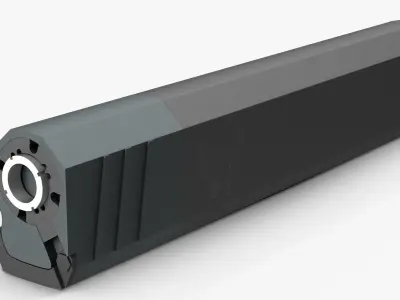 Silencer Osprey K45 Low-poly 3D model