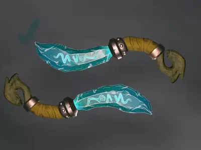 Dagger Stylized Low-poly 3D model