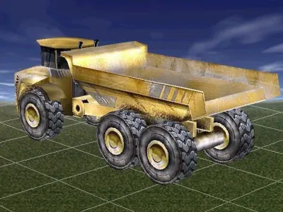 Industrial Truck Low-poly Low-poly 3D model