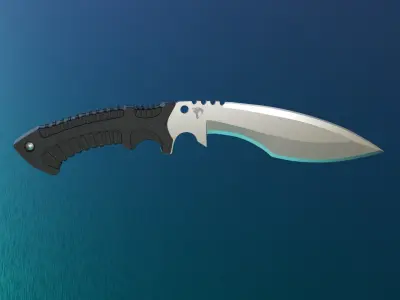 kukri knife 3D model purchase